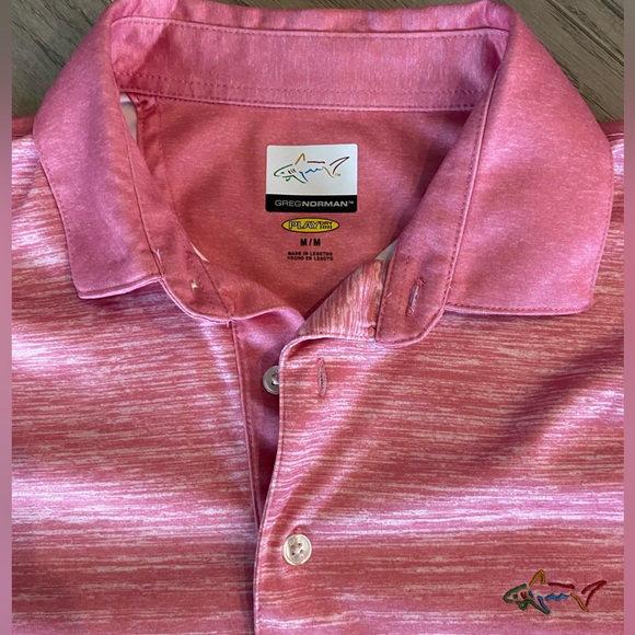 Greg Norman Pink Golf Polo - Picture 2 of 3